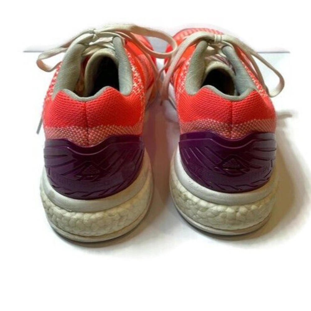 Adidas Womens SMC Barricade Boost 2016 Tennis Sneakers Coral Orange Size 11 - Picture 5 of 9